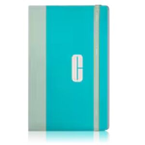 Clinique Teal & Mint Elastic-Band Notebook